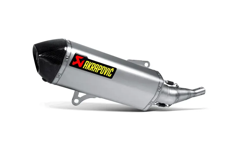 Yamaha X Max 250 - (2007-2016) Akrapovic Sp Titanium Slip-On Kit - Road Legal Removable Baffle 1