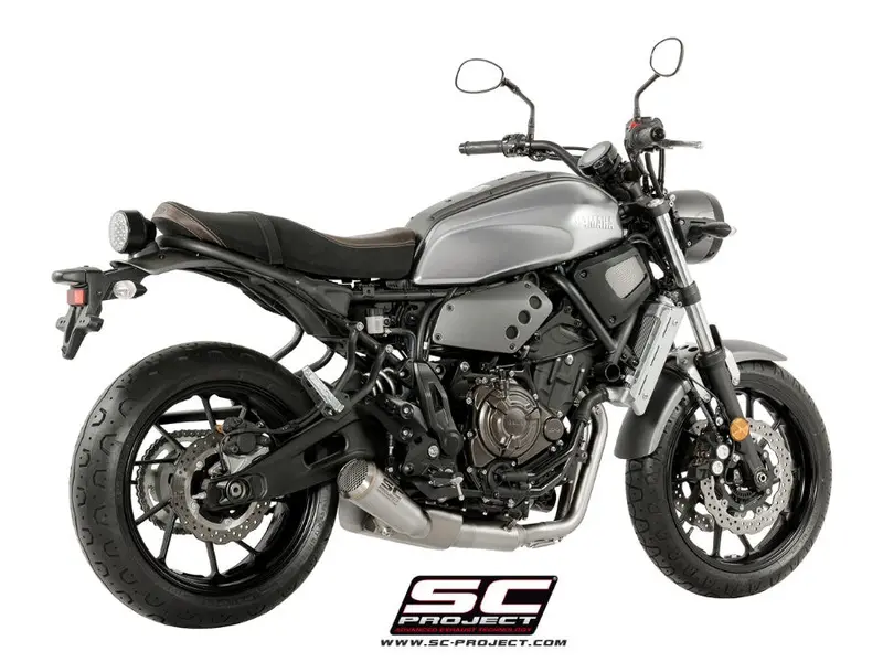 Yamaha Xsr 700 - 2016 - 2020 – Sc-Project 2-1 Stainless Steel Full Exhaust System, With Conico 70S Stainless Steel Exhaust 1