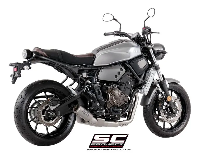 Yamaha Xsr 700 - 2016 - 2020 – Sc-Project 2-1 Stainless Steel Full Exhaust System, With Cr-T Titanium Exhaust 1