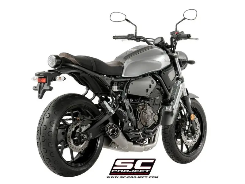 Yamaha Xsr 700 - 2016 - 2020 – Sc-Project 2-1 Stainless Steel Full Exhaust System, With S1 Titanium Exhaust 1