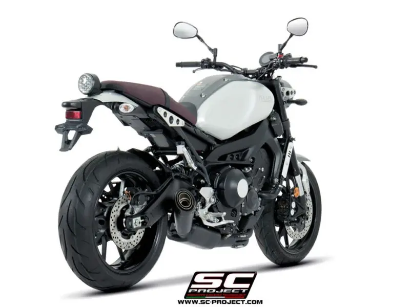 Yamaha Xsr 900 - 2016 - 2020 – Sc-Project 3-1 Stainless Steel Full Exhaust System, With S1 Titanium Exhaust, Matt Black 1