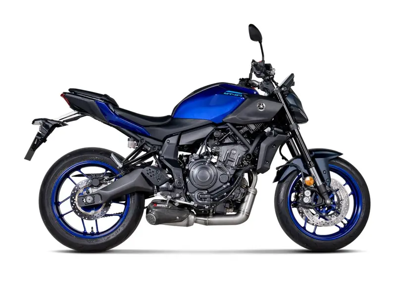 Yamaha Xsr700 - (2021-2021) Akrapovic Titanium Silencer Stainless 2-1 System - Road Legal 2