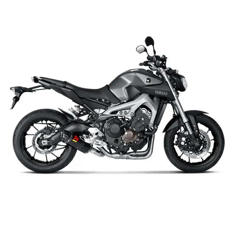 Yamaha Xsr900 - (2016-2021) Akrapovic Carbon Silencer Stainless 3-1 System - Race Removable Baffle 2