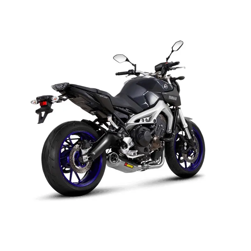 Yamaha Xsr900 - (2017-2021) Akrapovic Titanium Silencer Stainless 3-1 System - Removable Baffle 2