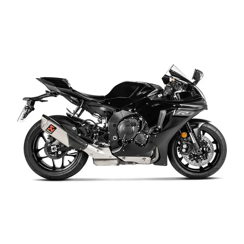 Yamaha Yzf-R1 / M - (2020-2026) Akrapovic Titanium Silencer Slip-On Kit - (Forged Titanium Outlet Cap) - With Carbon Heat Shield - Road Legal 2