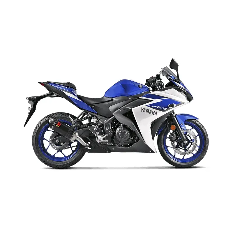 Yamaha Yzf-R3 - (2015-2016) Akrapovic Carbon Silencer Slip-On Kit - Hexagonal - Road Legal Removable Baffle 2