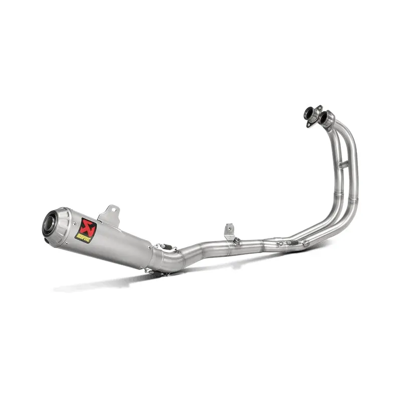 Yamaha Yzf-R3 - (2015-2018) Akrapovic Titanium Silencer Complete Stainless Race System - Moto Gp Style - Race Removable Baffle 1
