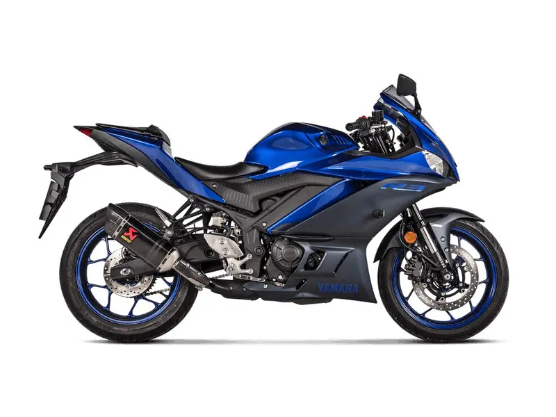 Yamaha Yzf-R3 - (2022-2026) Akrapovic Carbon Silencer Slip-On Kit - Road Legal 2
