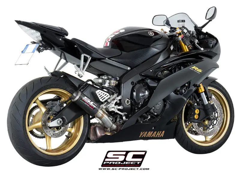 Yamaha Yzf R6 - 2006 - 2016 – Sc-Project Cr-T Carbon Fibre Exhaust, High Mount 1