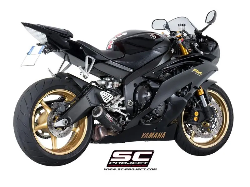 Yamaha Yzf R6 - 2006 - 2016 – Sc-Project Cr-T Carbon Fibre Exhaust, Low Mount 1
