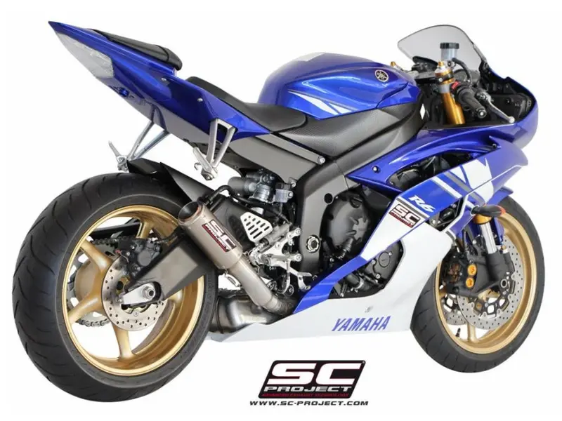 Yamaha Yzf R6 - 2006 - 2016 – Sc-Project Cr-T Titanium Exhaust, High Mount 1