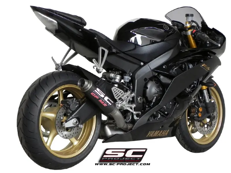 Yamaha Yzf R6 - 2006 - 2016 – Sc-Project Gp-M2 Carbon Fibre Exhaust, High Mount 1