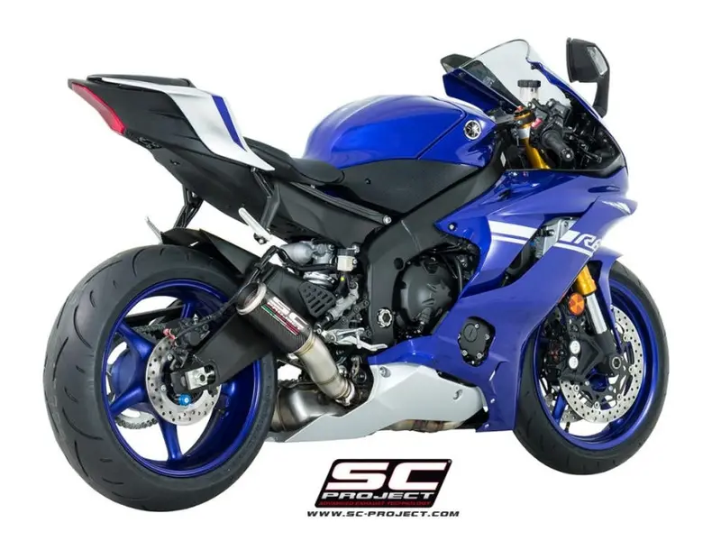 Yamaha Yzf R6 - 2017 - 2020 – Sc-Project Cr-T Carbon Fibre Exhaust, High Mount 1