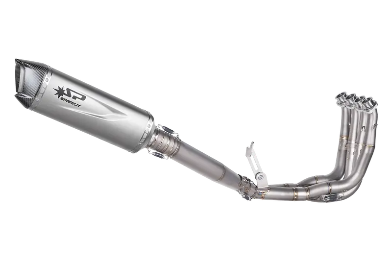 Yamaha Yzf R6 2017 - 2022 — Full System. Titanium Headers With 102 Db Silencer 350Mm 1