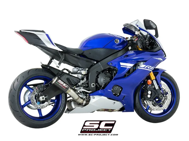 Yamaha Yzf R6 Race - 2021 - 2025 – Sc-Project Cr-T Carbon Fibre Exhaust, High Mount 1