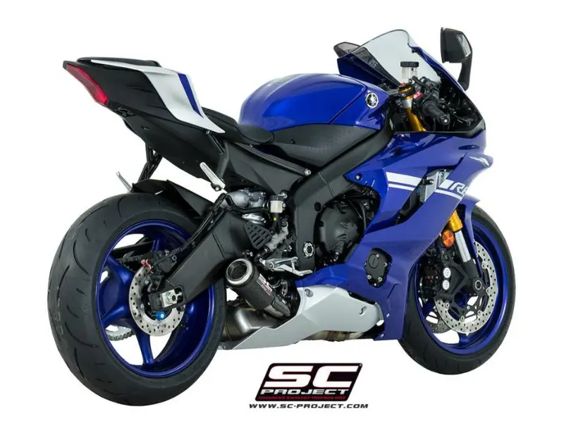 Yamaha Yzf R6 Race - 2021 - 2025 – Sc-Project Cr-T Carbon Fibre Exhaust, Low Mount 1