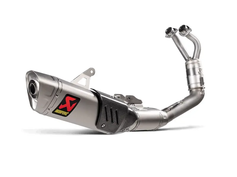 Yamaha Yzf-R7 - (2021-2025) Akrapovic Titanium Silencer Stainless 2-1 System - Road Legal 1