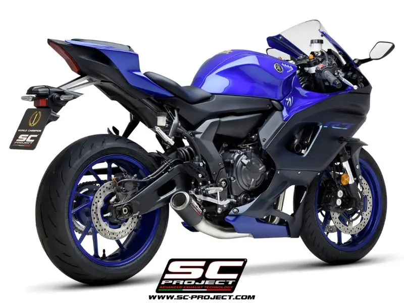 Yamaha Yzf R7 - 2021 - 2025 – Sc-Project 2-1 Stainless Steel Full Exhaust System, With Cr-T Carbon Fibre Exhaust 1