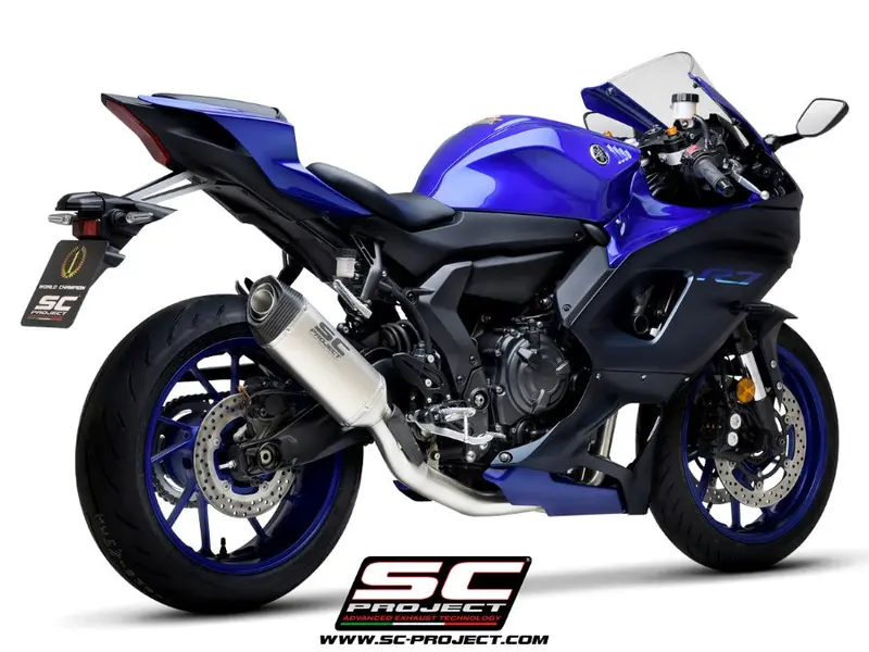 Yamaha Yzf R7 - 2021 - 2025 – Sc-Project 2-1 Stainless Steel Full Exhaust System, With Sc1-S Titanium Exhaust 1