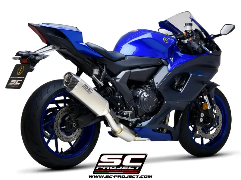 Yamaha Yzf R7 - 2021 - 2025 – Sc-Project 2-1 Stainless Steel Full Exhaust System, With Sc1-S Titanium Exhaust 1