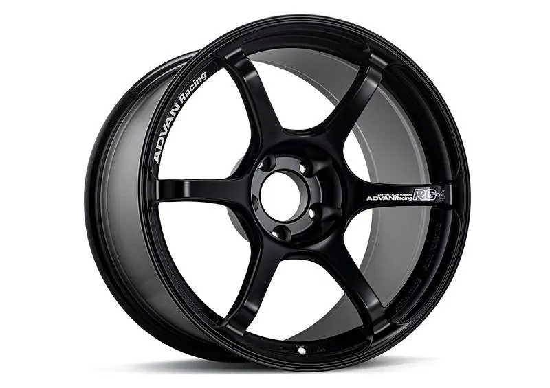 Advan Rg-4 18X7.5 +47 5-114.3 Semi Gloss Black Wheel 1