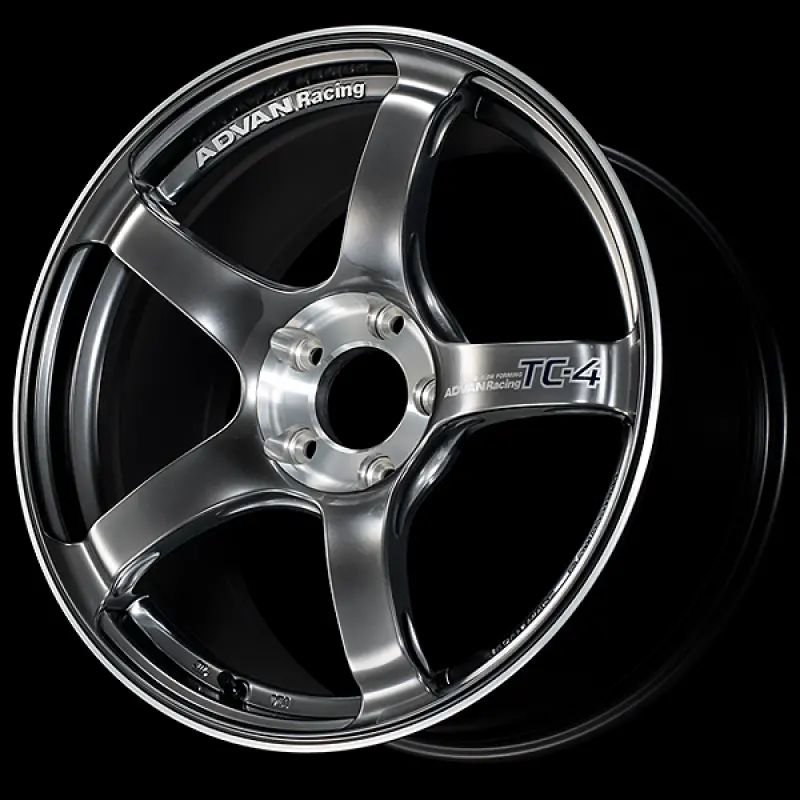 Advan Tc-4 Se Forged Alloy Wheel — 18X8.5", +45Mm Offset, 5X114.3 Bolt Pattern, 73Mm Center Bore, Racing Hyper Black & Diamond Cut Finish 1