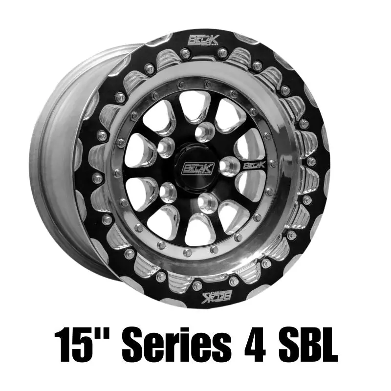 Belak Series 4 Alloy Wheel — 15X8", 5X100 Bolt Pattern, 5" Backspace, High-Pad Design, Non-Beadlock 1