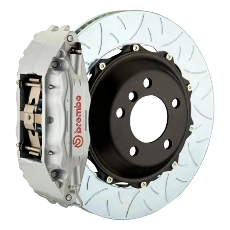 Brembo 12-16 98Ster Fr Gt Bbk 6Pist Cast 355X32 2Pc Rotor Slotted Type3-Silver 1