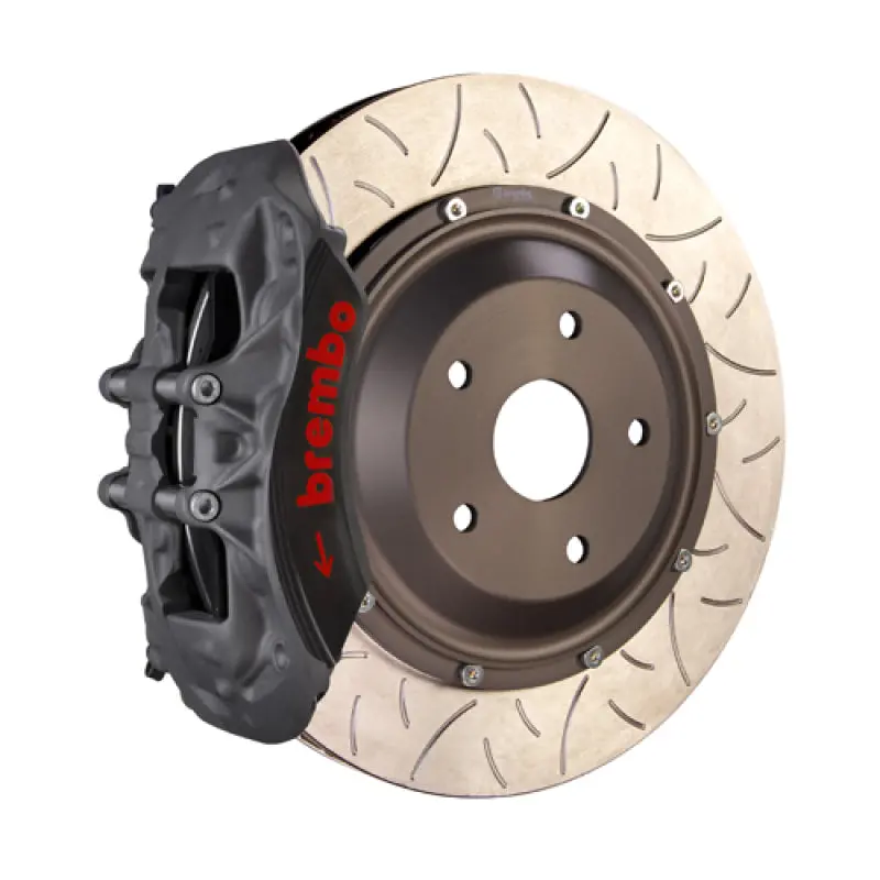 Brembo 2009+ Nissan Gt-R Pista Front Bbk 380X34X65A T5 2Pc Rotor Slotted - Clear Ha 1