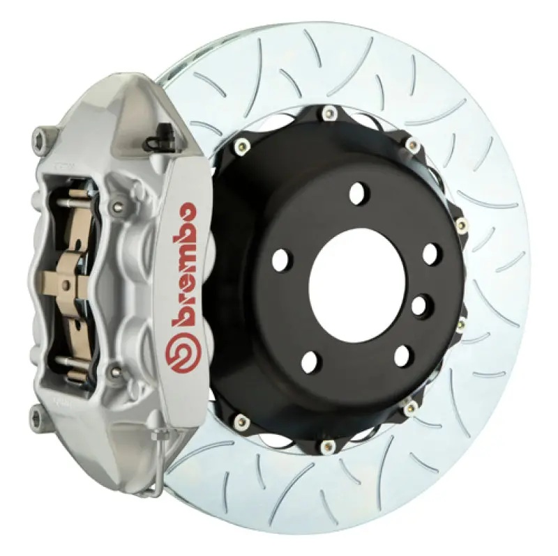 Brembo Gt Big Brake Kit For 2010–2015 Camaro Ss/V6 & Zl1 — Rear Slotted Rotors, 380X28Mm, Two-Piece Silver Finish 1