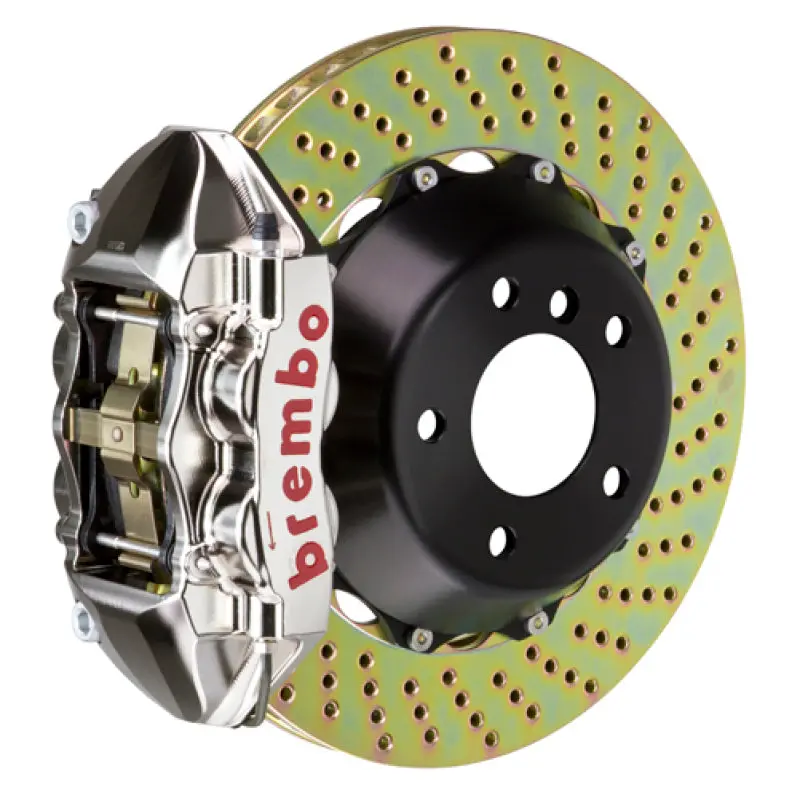 Brembo Gtr Rear Big Brake Kit For 2006–2012 Bmw 325I/328I (Non-Xdrive) – 4-Piston Billet Calipers With 345X28Mm Drilled Two-Piece Rotors 1