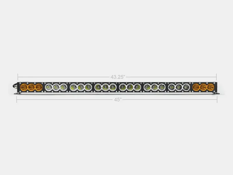 Cali Raised 43-Inch Amber/White Dual-Function Led Light Bar – Includes Wiring Harness And Tall Dual-Function Switch 1