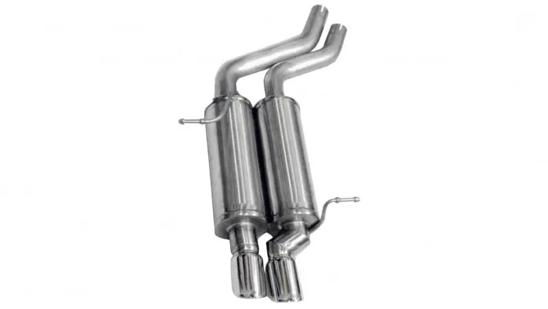 Corsa Sport Axle-Back Exhaust System For 2001–2006 Bmw 325I/Ci E46 Convertible – Polished Stainless Steel 1