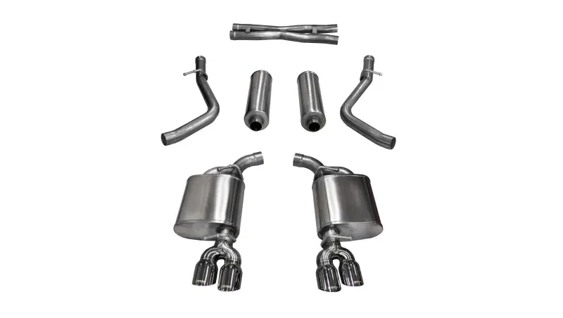 Corsa Xtreme Cat-Back Exhaust System For 2015–2017 Dodge Challenger – Dual Rear Exit, Twin 3.5" Polished Tips 1