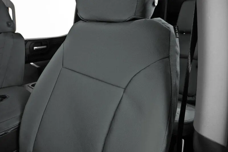 Covercraft Endura Precisionfit Front Row Seat Covers For 2023–2024 Ford Super Duty – Charcoal Interior 1
