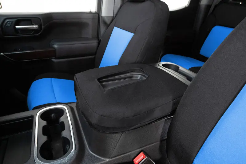 Covercraft Endura Precisionfit Seat Covers – Custom Fit For 2018–2024 Toyota Camry Second Row, Blue/Black 1