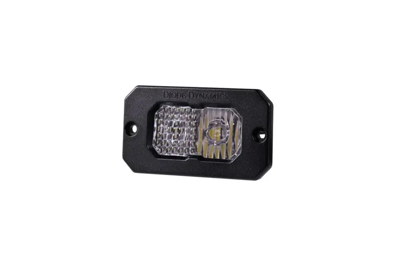 Diode Dynamics Stage Series 2" Led Pod Light — White Combo Beam, Flush-Mount Rbl Design (Single Unit) 1