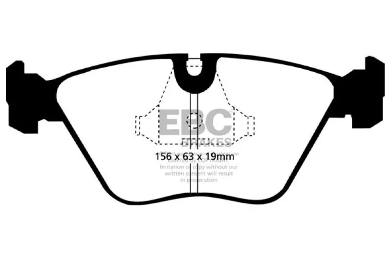 Ebc Greenstuff Front Brake Pads For 1998–2002 Bmw Z3 3.2L M-Coupe 1