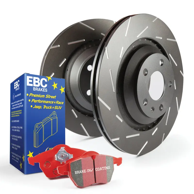 Ebc Redstuff Brake Pads And Usr Drilled Rotors Performance Kit 2