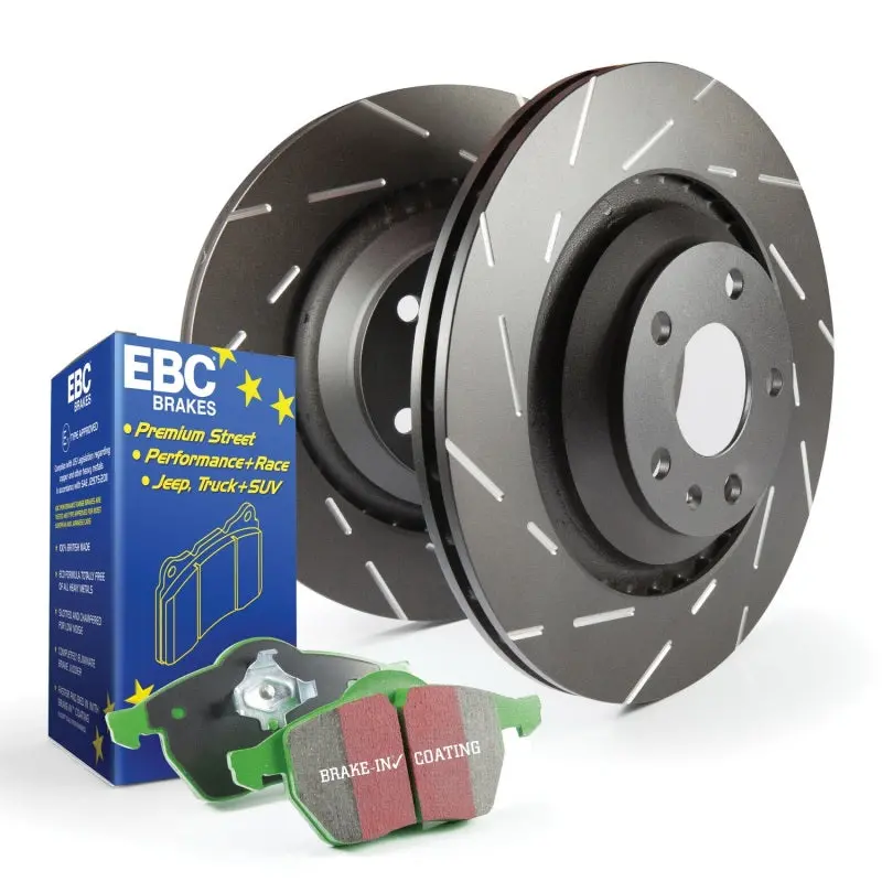 Ebc S2 Brake Kit — Greenstuff Pads And Usr Drilled & Slotted Rotors 2
