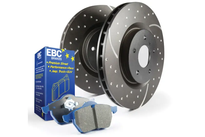 Ebc S6 Performance Brake Kit: Bluestuff Pads + Gd-Series Rotors 1