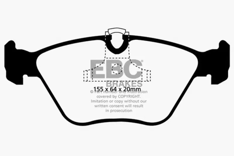 Ebc Ultimax2 Front Brake Pads For 2004–2006 Bmw X3 2.5L (E83) 1
