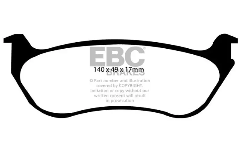 Ebc Ultimax2 Rear Brake Pads For 1995–1997 Ford Crown Victoria 4.6L (Phenolic Piston Compatible) 1