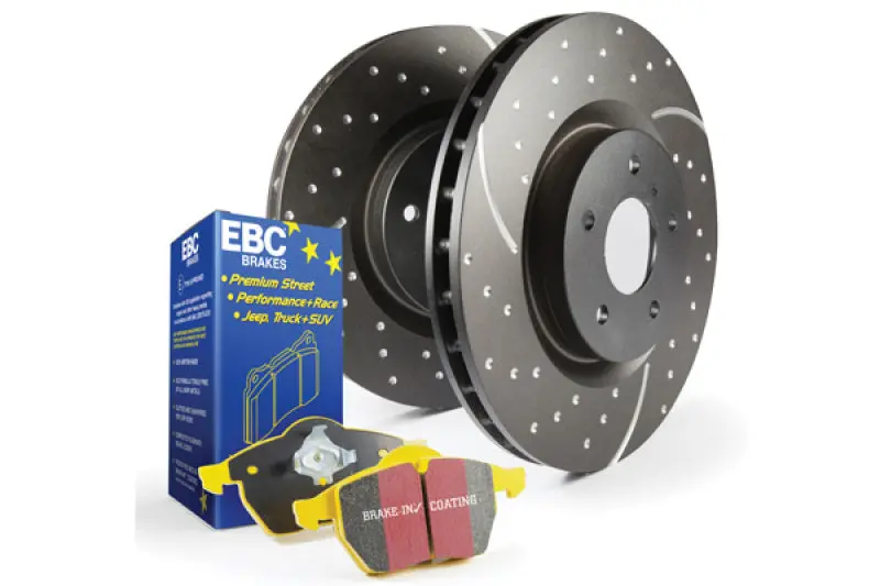 Ebc Yellowstuff High-Performance Brake Pad & Gd Grooved Rotor Kit (S5 Series) 1