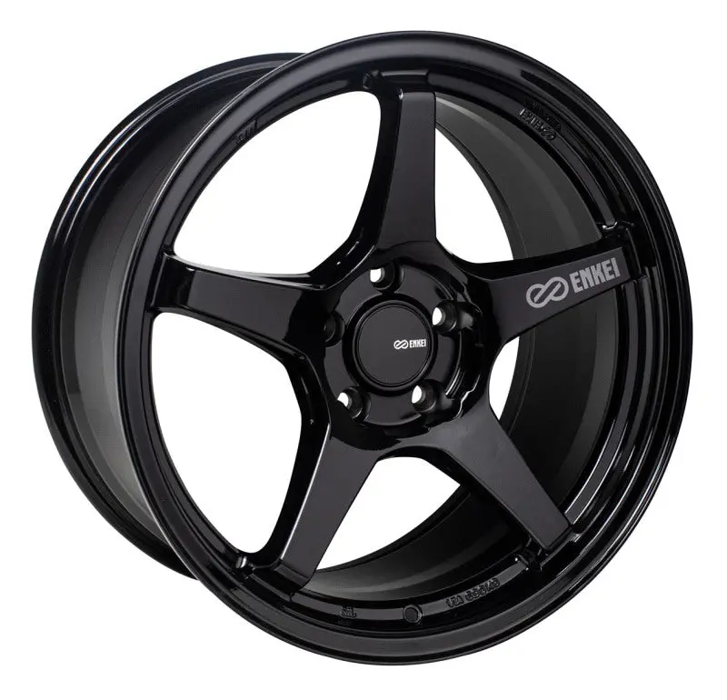 Enkei Ts-5 Gloss Black Alloy Wheel – 18X8", 5X100 Bolt Pattern, 45Mm Offset, 72.6Mm Center Bore 1