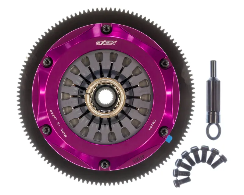 Exedy Hyper Twin Cerametallic Clutch Kit For 2004–2014 Subaru Impreza Wrx Sti – Sprung Center, Pull-Type Design 1