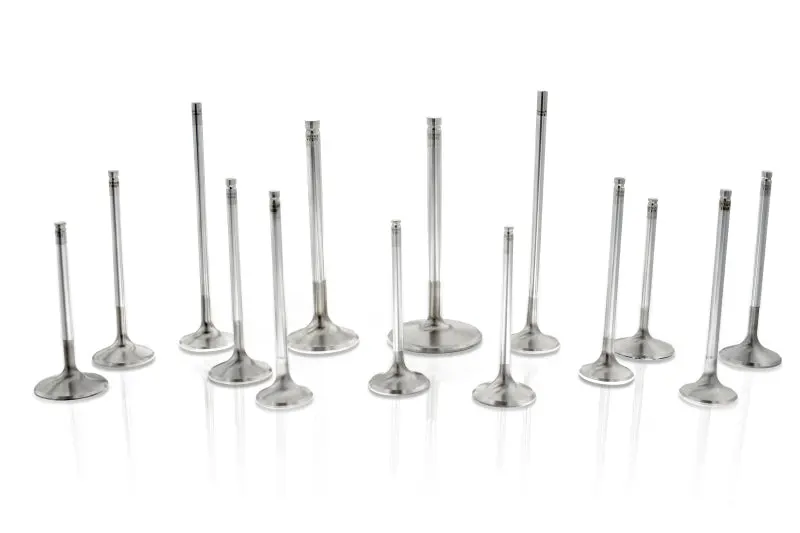 Ferrea Super Alloy Exhaust Valves For Small-Block Chevrolet — 1.6" Stem, 7Mm Thickness, 5.16" Length, 12° Angle, +0.200" Oversize (Set Of 8) 1