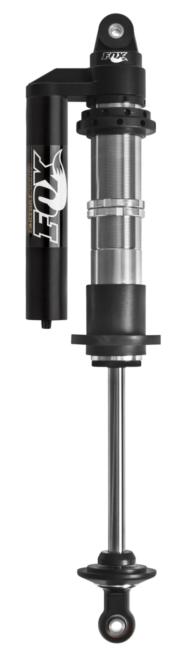Fox Factory Series 2.5-Inch Coilover Shocks – 8-Inch Stroke With Piggyback Reservoir (50/70 Rebound Adjust), Black Finish 2