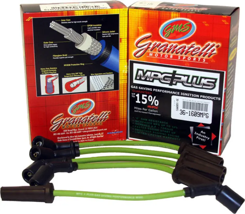 Granatelli 99-00 Toyota Solara 4Cyl 2.2L Mpg Plus Ignition Wires 1