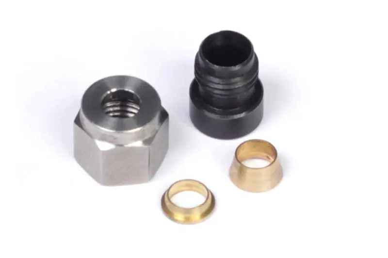 Haltech 1/4-Inch Mild Steel Weld-On Fitting Kit With Nut And Ferrule Included 1